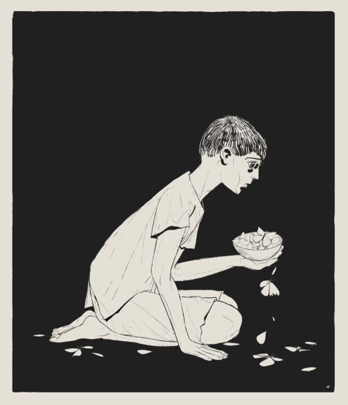 禱告-riso複製畫